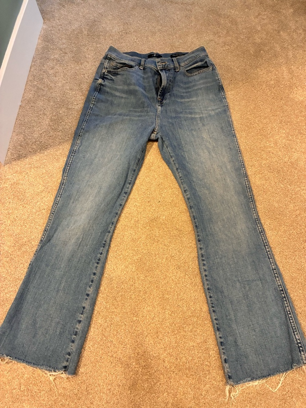 7 For All Mankind Light Blue Flare Jeans